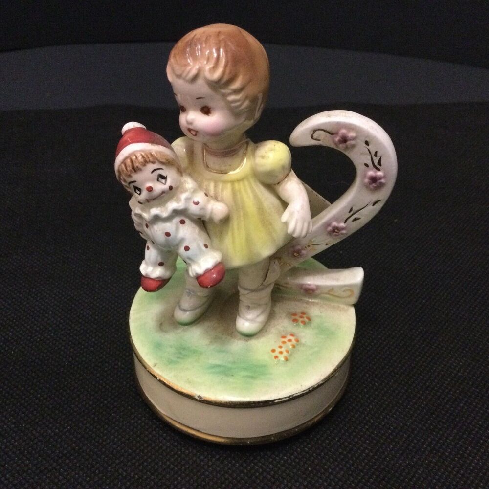 Josef Originals Musical Figurine Birthday Two 4” Tall